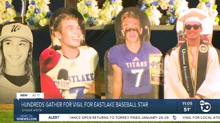 Hundreds gather for vigil for former Eastlake baseball star