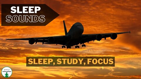 Airplane Sleep Sounds | 1 hour | Sleep, Study, Focus