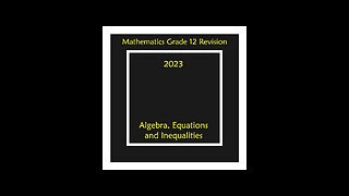 Nature of Roots Q1.5 Grade 12 Mathematics Algebra Revision