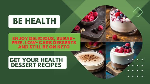 "Healthy and Tasty: Enjoy Sugar-Free Desserts on a Keto Diet"