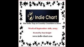 Indie Top 20 Country Countdown Show for September 16th, 2023