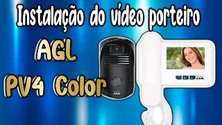 Instalação vídeo porteiro pv4 color