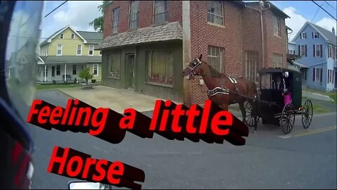 MOTOVLOG: Ephrata First Sunday Ride-in, Scary Doll Lady, Close call with an Amish buggy, and dogs