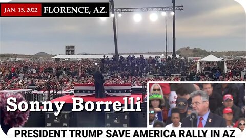 Sonny Borrelli at Trump's election fraud rally in Florence Arizona 1/15/2022