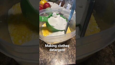 Making clothes detergent