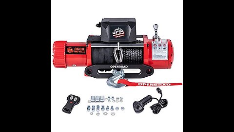 OPENROAD 1600lbs Hand Winch Boat Winch, Hand Crank Winch with 10m (32ft) Cable Manual Winches,...
