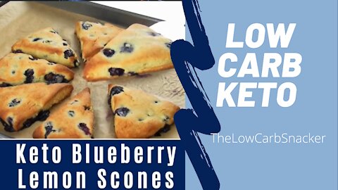 Low Carb Keto Blueberry Scones