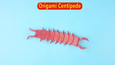 Origami Centipede - Easy Paper Crafts