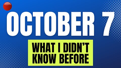 🔴 WHAT SHE DIDN'T KNOW BEFORE OCTOBER 7TH 2023