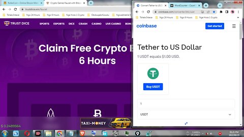 How To Make Money For Free By Claiming USDT Tether Faucet Every 6 Hours At TrustDice Step By Step
