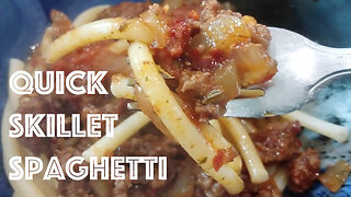 Quick Skillet Spaghetti | Making Food Up