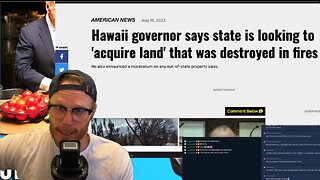 Hawaii GOV SAYS PLANS to 'acquire land' that was destroyed in fires