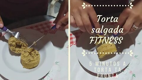 Receita de torta salgada Fitness fácil, barata, rápida.