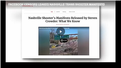 FACEBOOK CENSORS LEAKED NASHVILLE TRANS SHOOTER MANIFESTO