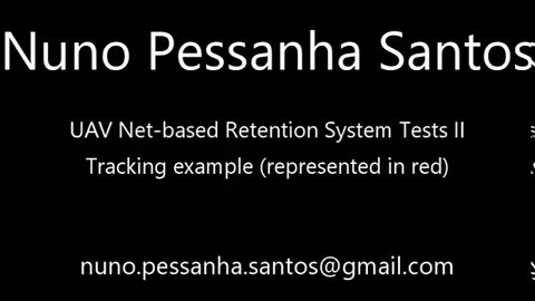 UAV Net-based Retention System Tests II - Tracking example (represented in red)