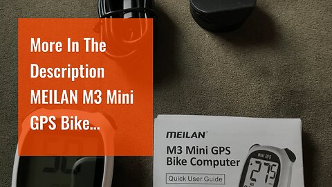 More In The Description MEILAN M3 Mini GPS Bike Computer, Wireless Bike Odometer and Speedomete...