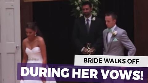 Groom Is Lost For Words As Bride Walks Away, Now Make Sure You Keep Your Eyes On Her Hands