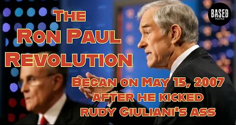 The Ron Paul Revolution began on May 15, 2007 after he kicked Rudy Giuliani's ass