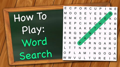 How to play Word Search