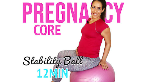 Stability Ball Workout for Pregnancy and Beginners | Core Workout for Pregnancy with Birthing Ball