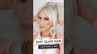 Quick And Easy Hair Tutorial For Any Occasion 👱🏼‍♀️ Clip In Extensions from Amazon #hairshorts