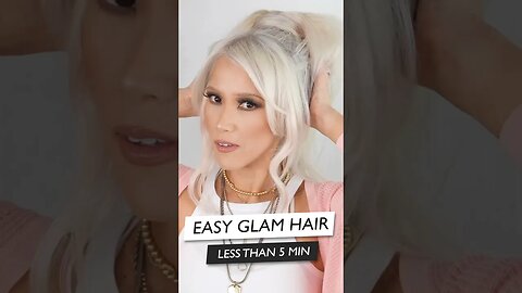 Quick And Easy Hair Tutorial For Any Occasion 👱🏼‍♀️ Clip In Extensions from Amazon #hairshorts