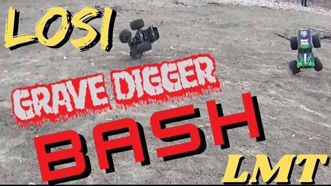 LOSI LMT Grave Digger -- BASHING IT --