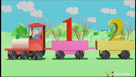 Numbers Train | Learning Videos For Kids | Learn Numbers | Number Song | Learn For Children | Baby