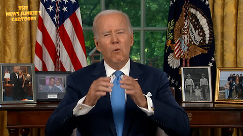 Biden reads a bunch of lies from his giant teleprompter.