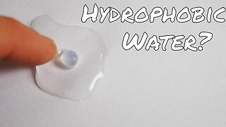 Self-Repelling Hydrophobic Water Drops!