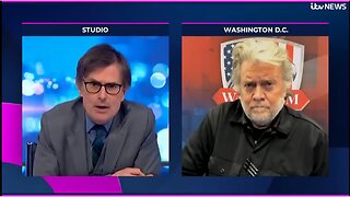 Steve Bannon interviewed by ITV News discusses US border, Ukraine, Trump policy