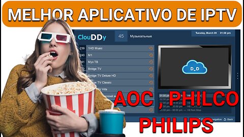 CLOUDDY TV como baixar e configurar o aplicativo Samsung, Lg, Philips, AOC, Philco e etc...