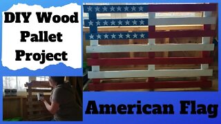 Wood Pallet American Flag Project
