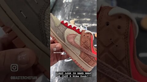 PACAS FIRST LOOK IN HAND WHAT THE CLOT X Nike Dunk!!! SKU FN0316-999