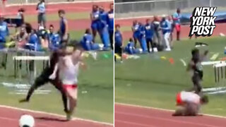 Crazy video shows runner get sucker-punched at Florida HS track meet