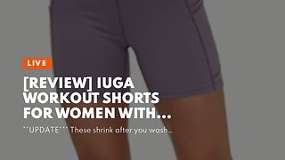 [REVIEW] IUGA Workout Shorts for Women with Pockets 8"5" Biker Shorts for Women High Waisted Y...