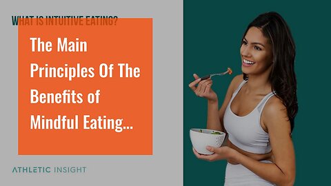 The Main Principles Of The Benefits of Mindful Eating for a Healthier Lifestyle