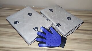 Sinco Reusable Washable Pee Pad with Grooming Glove