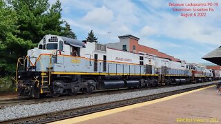 Delaware Lackawanna PO-75 and Baldwin 26 Steamtown Scranton Pa. Aug. 6 2022 #Steamtown #RailFanRob