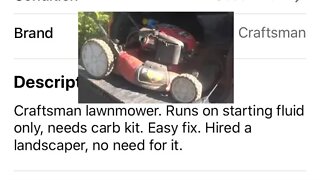 $40 Facebook MarketPlace Lawmower into $150 Is the Seller a Liar? Just needs a... Will it Was Run?
