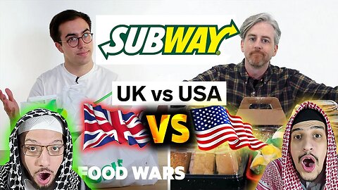 Arab Muslim Brothers Reaction To US vs UK Subway | Food Wars