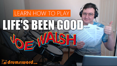 ★ Life's Been Good (Joe Walsh) ★ Drum Lesson PREVIEW | How To Play Song (Joe Vitale)