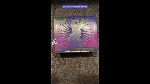 Scarlet and Violet Trainer Box Unboxing