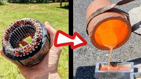 Electric Motor Copper Recovery - Remove Copper from Electric Motors - Scrapping Copper