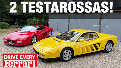 Ferrari Testarossa Vs 512TR! Ultimate Flat-12 Showdown! #DriveEveryFerrari | TheCarGuys.tv