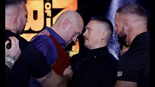 Fury and Usyk butt heads