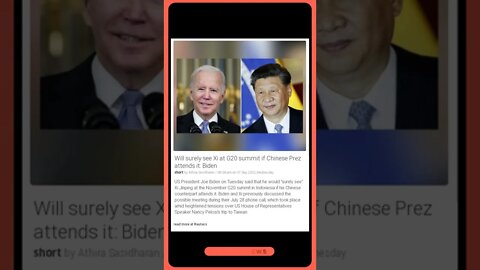 If Biden sees Xi at the G20 summit, he's sure to have a good time! #shorts #news