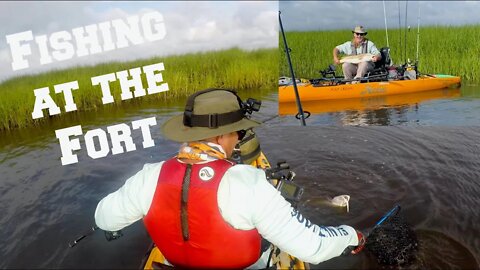 Fishing at Fort Fisher ~ Ft. Mark Patterson Catching a Overslot Red