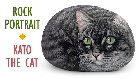 Making of Kato the Cat | Pet Rock Portaits by Roberto Rizzo