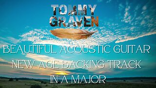 Beautiful Acoustic Guitar New Age Backing Track in A Major (licensing available)